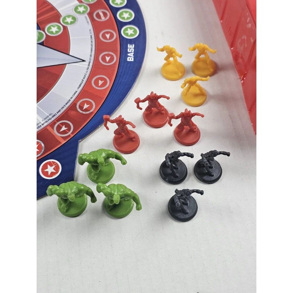 Marvel Avengers TROUBLE Board game by Hasbro Gaming COMPLETE All Pieces & Parts